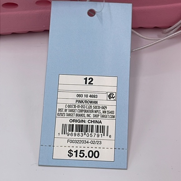 NWT Cat & Jack Toddler Girls Pink Rowan Pull-On Slip On Water Shoes Size 12 - Picture 12 of 13
